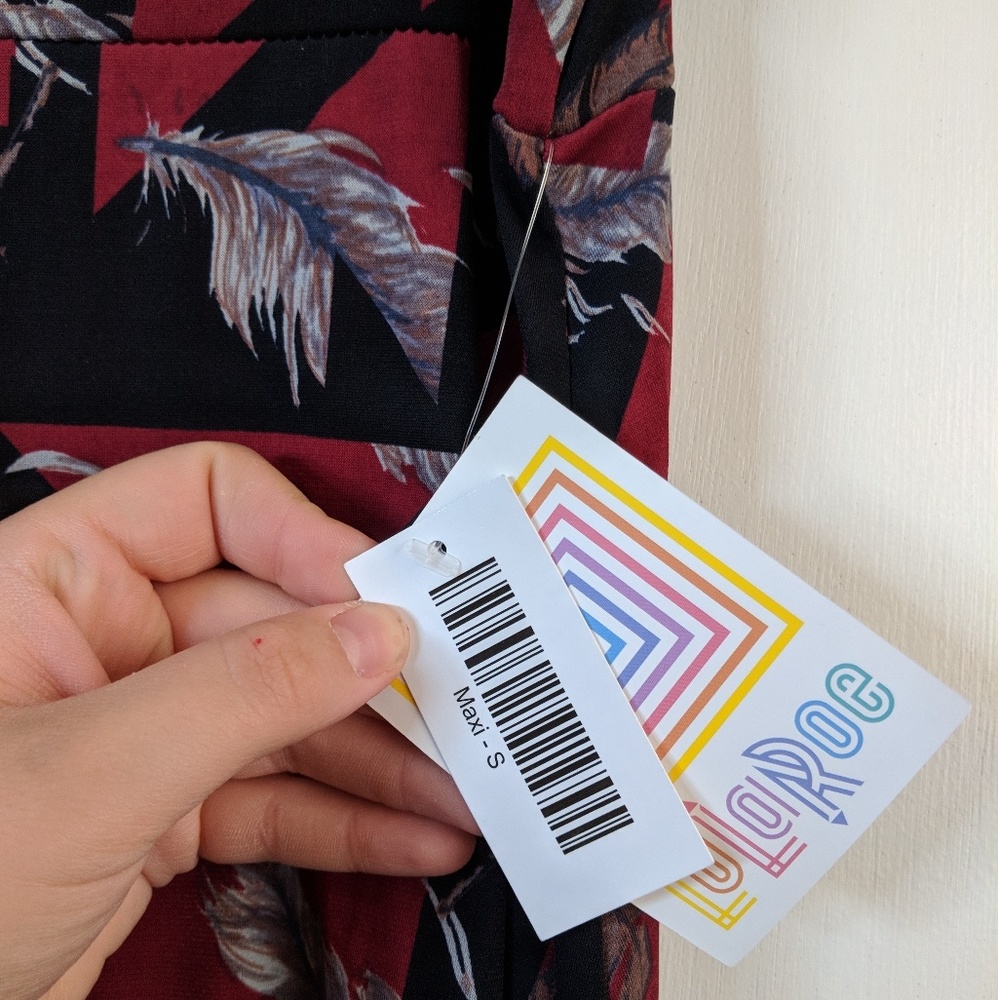 Lula Roe Feather Maxi  NWT